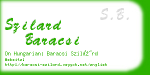 szilard baracsi business card